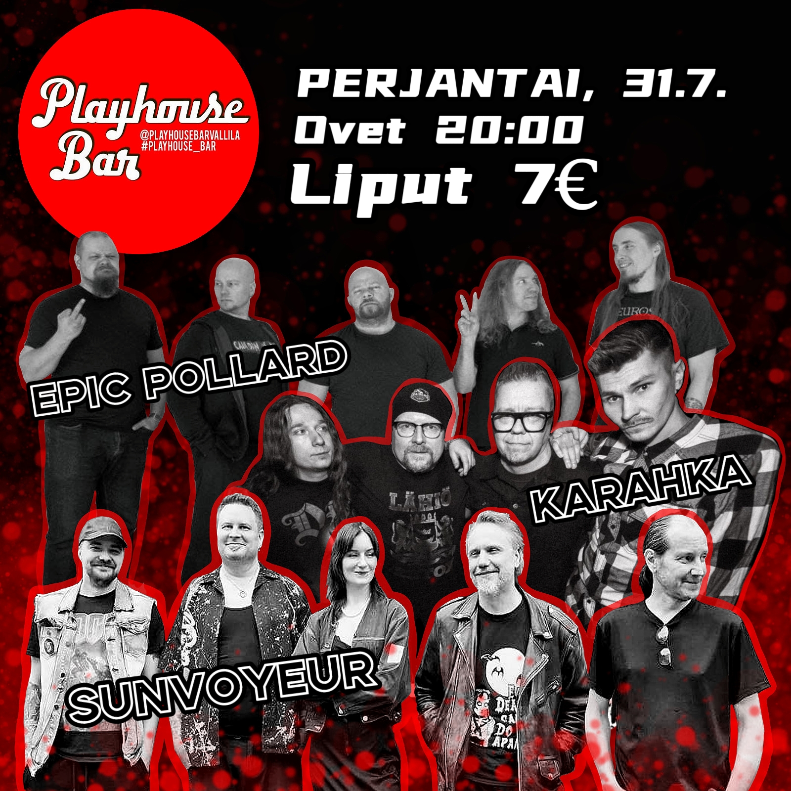 Playhouse Bar 31.7.2026